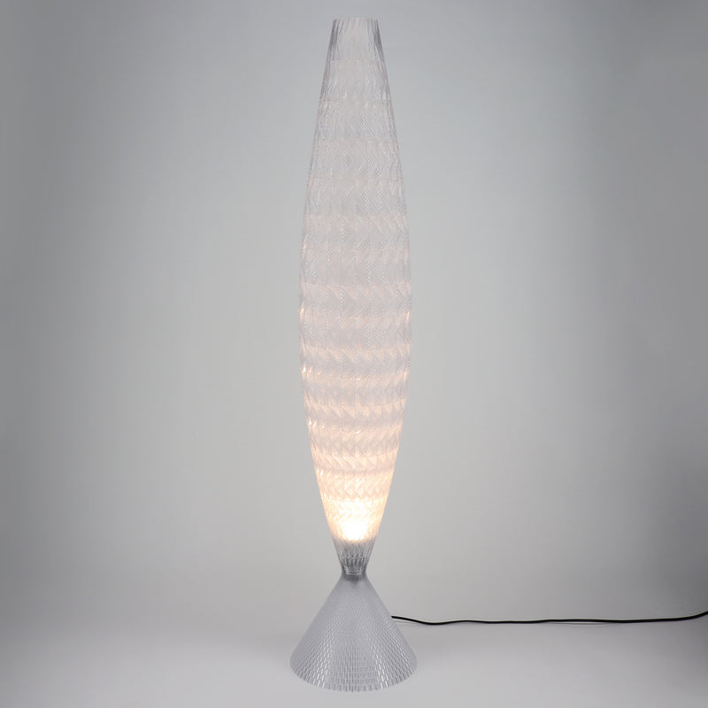 Floor lamp Tagwerk Fraktal transparent E27