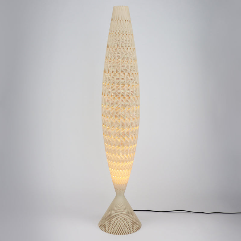 Floor lamp Tagwerk Fraktal beige E27