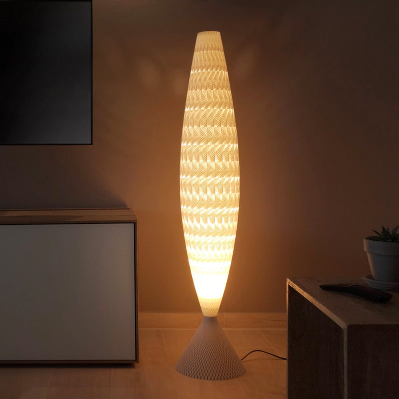 Vloerlamp Tagwerk Fraktal beige E27