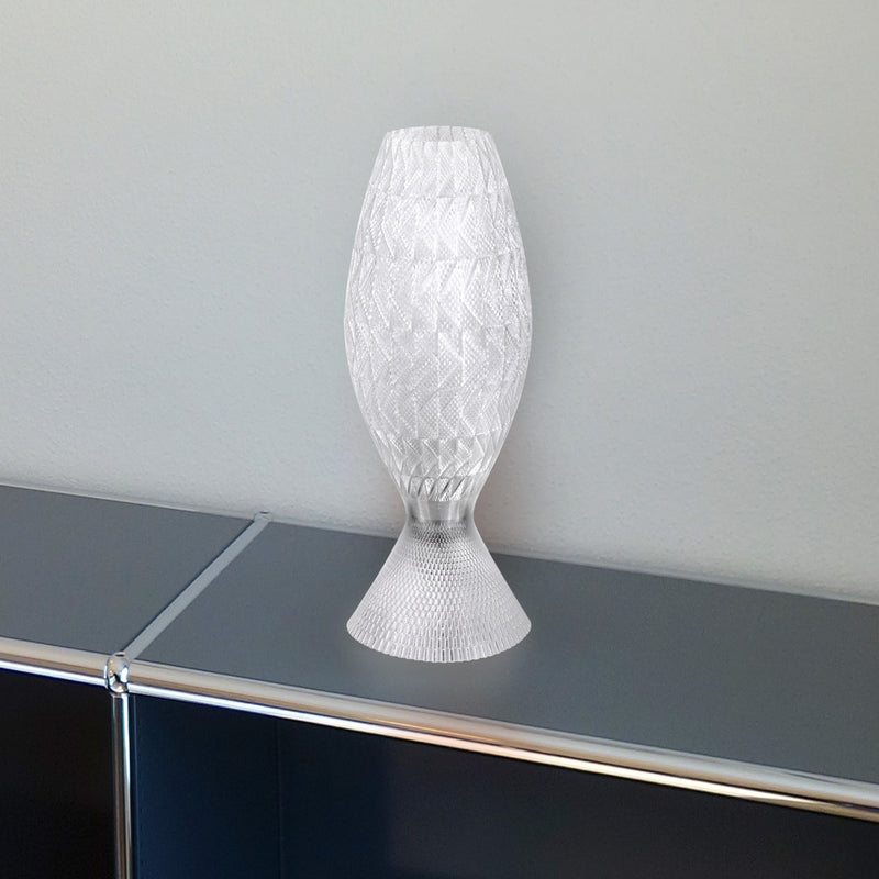 Table lamp Tagwerk Fraktal transparent E27