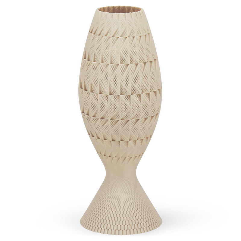 Lampada da tavolo Tagwerk Fraktal beige E27