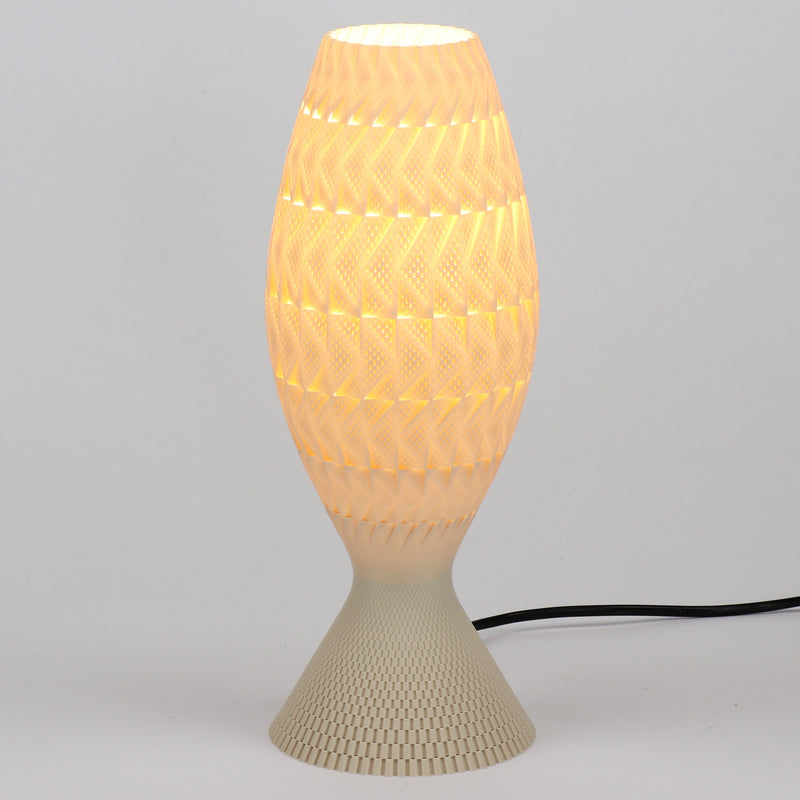 Table lamp Tagwerk Fraktal beige E27