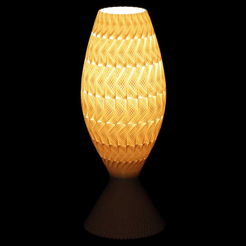 Lampada da tavolo Tagwerk Fraktal beige E27