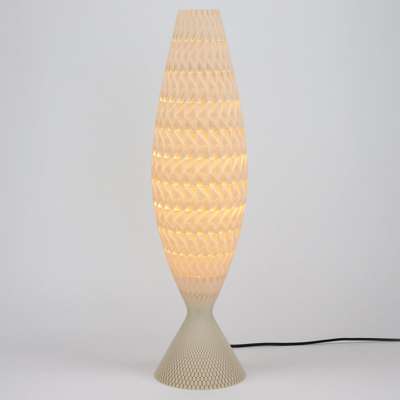 Table lamp Tagwerk Fraktal beige E27