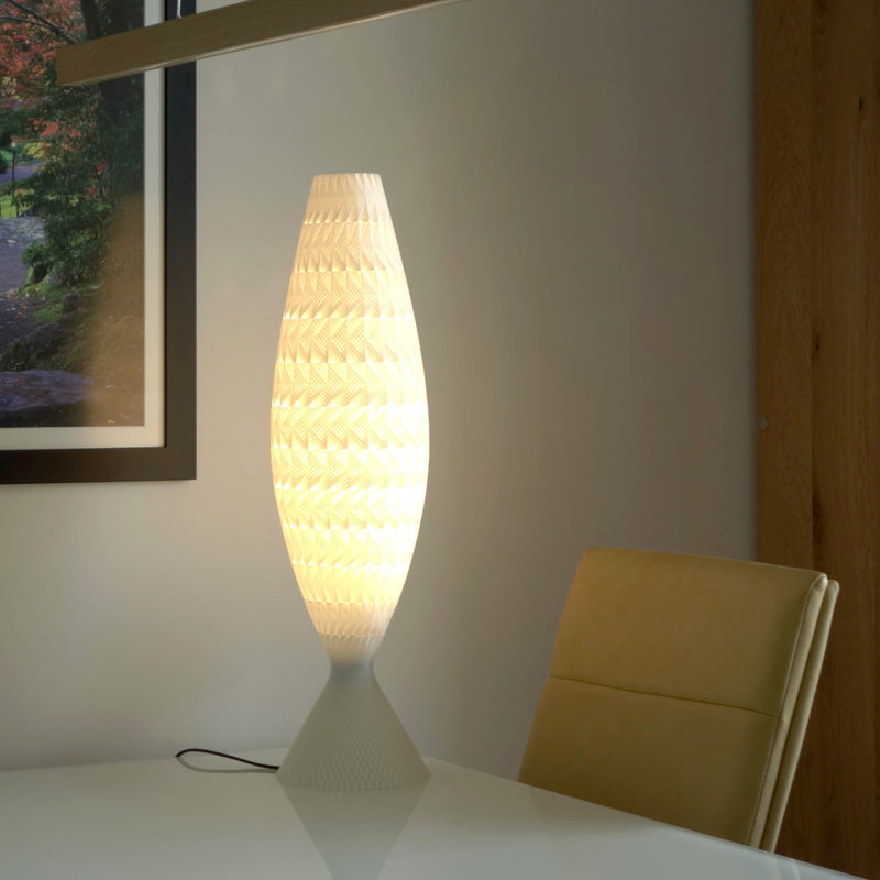 Table lamp Tagwerk Fraktal white E27