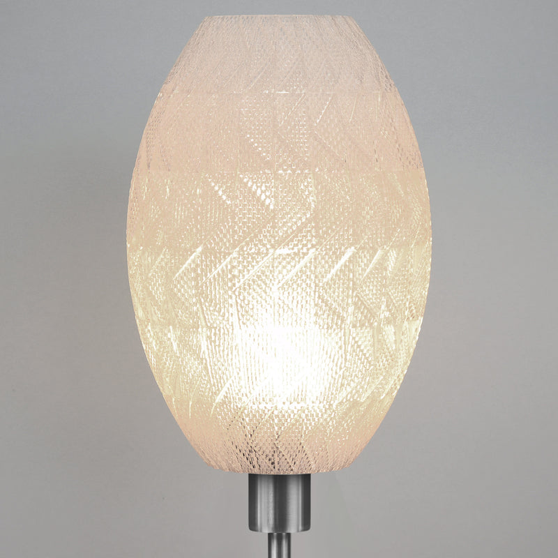 Floor lamp Tagwerk Fraktal transparent E27