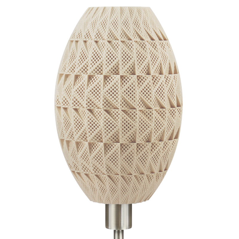 Floor lamp Tagwerk Fraktal beige E27