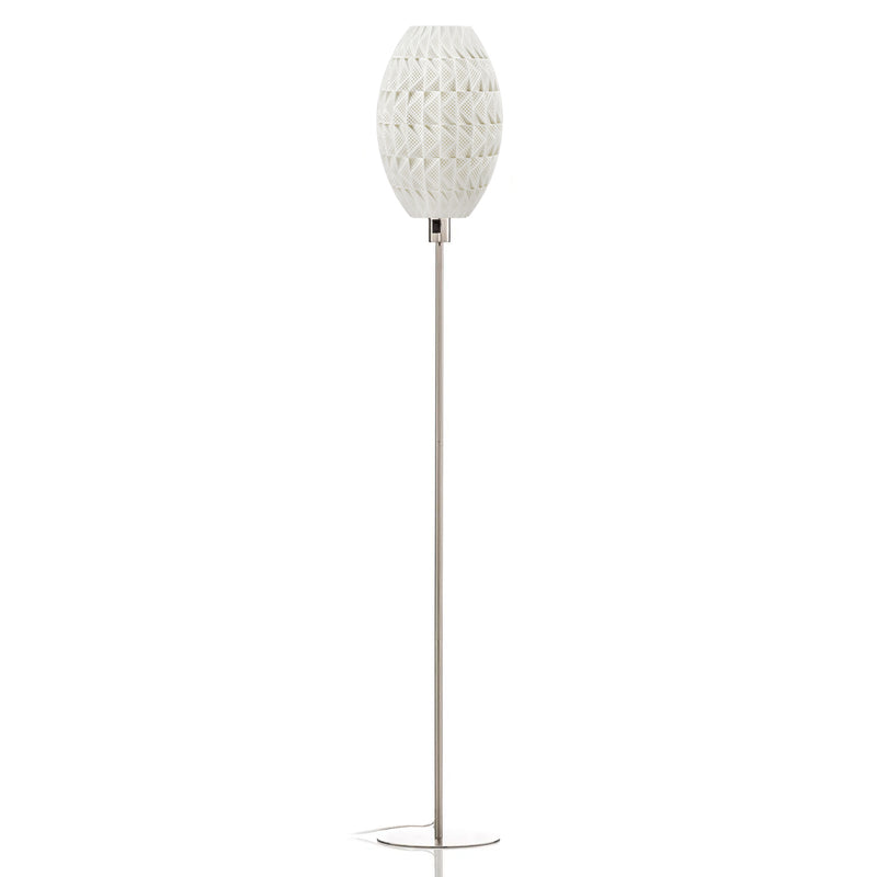 Floor lamp Tagwerk Fraktal white E27