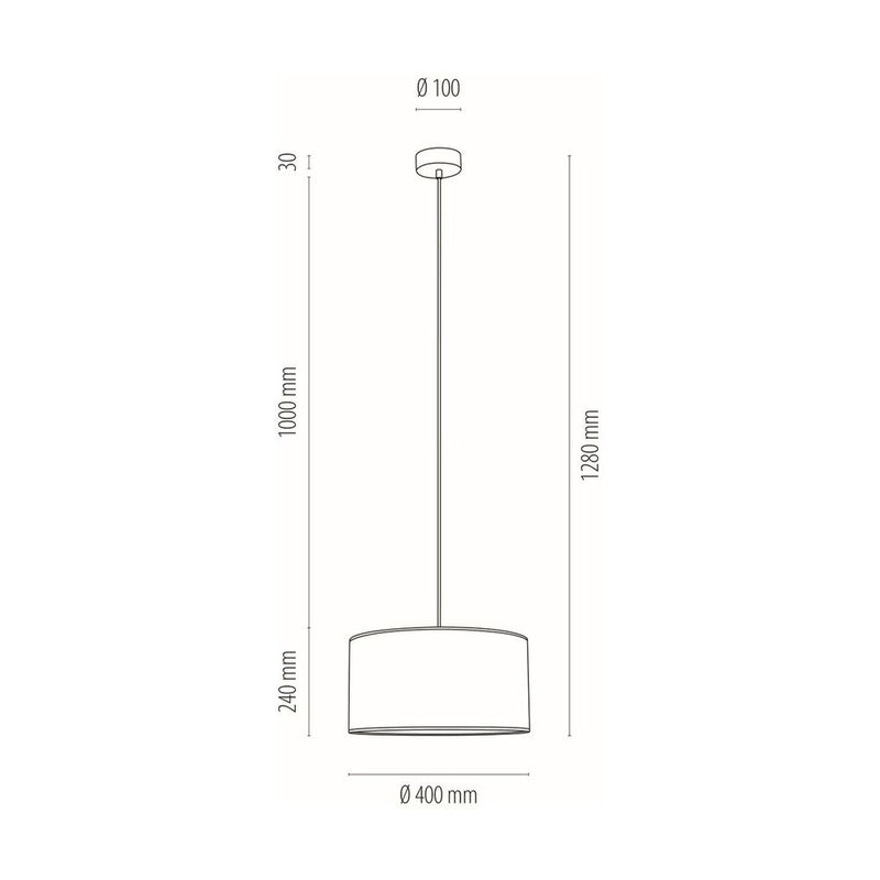 Lampada a sospensione Britop Lighting Grey 1L E27 grigio, D 40 cm