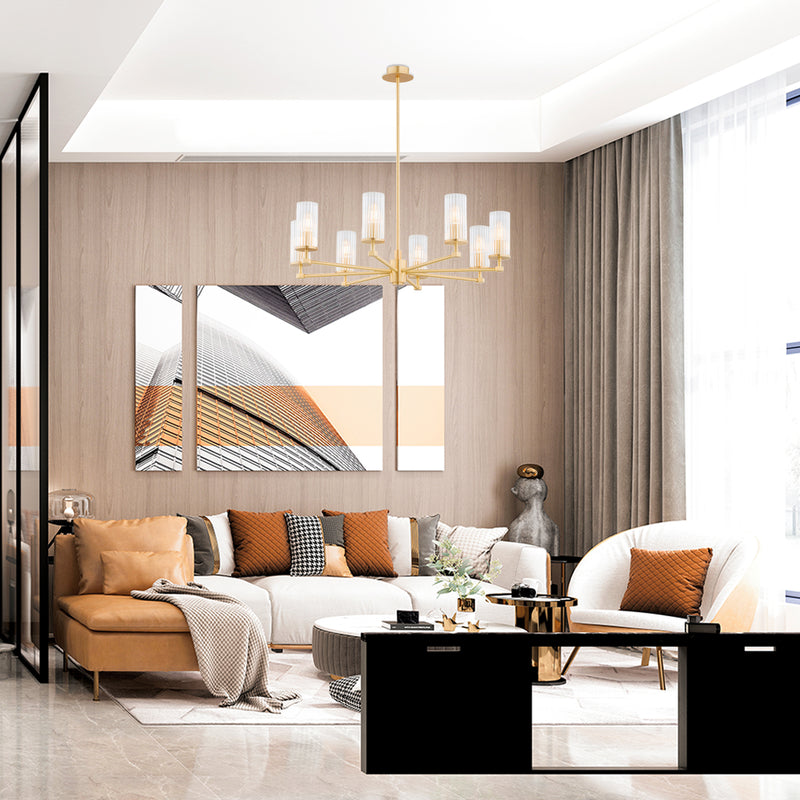 Argon Hampton 8L chandelier E14 H 74cm