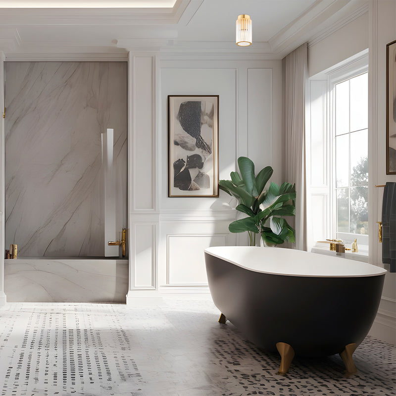 Argon Hampton 1L flush mount ceiling lamp E14 H 18.5cm