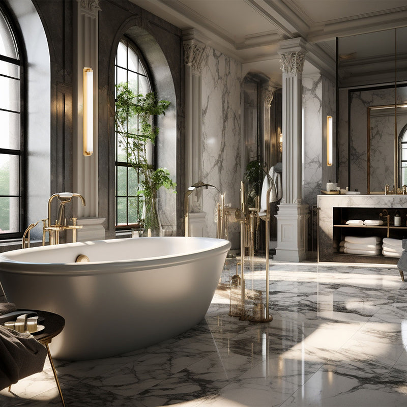 Argon Hampton 1L wall lamp H 153cm