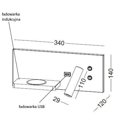 Elkim Lighting HOTELS 417P korostusseinävalaisin LED / LED (SMD)