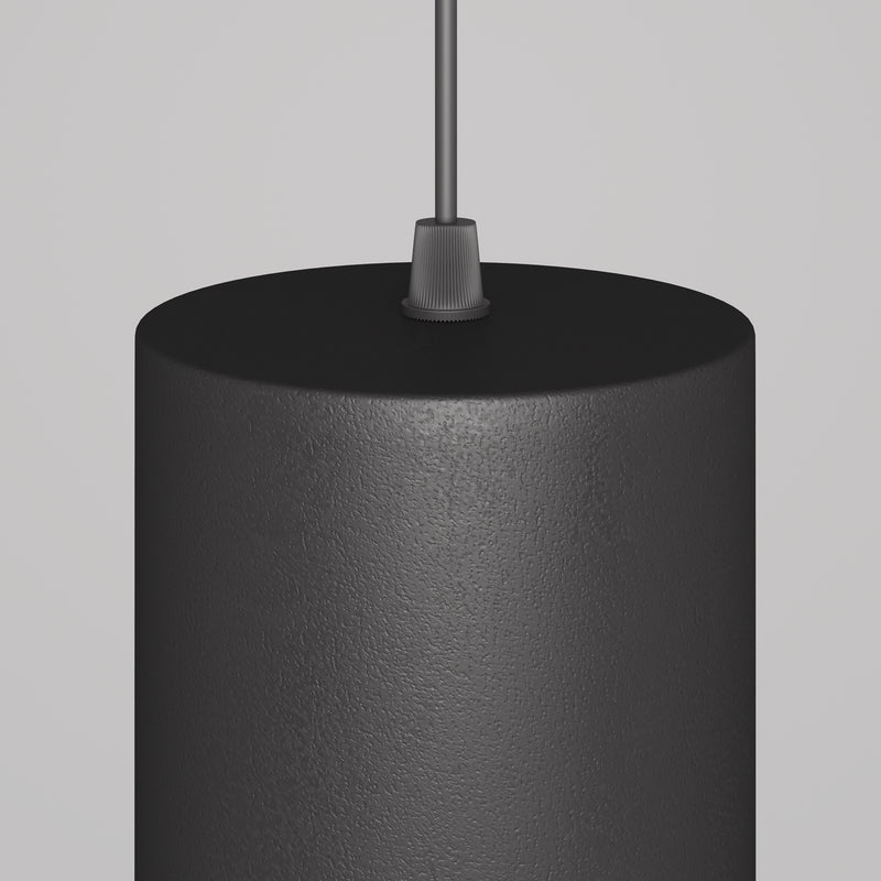 Maytoni Orlo 1L pendant lamp, black LED D 7.9cm