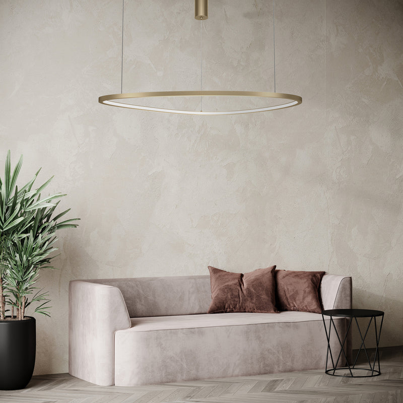 Maytoni Glint 1L hanglamp, LED D 80cm