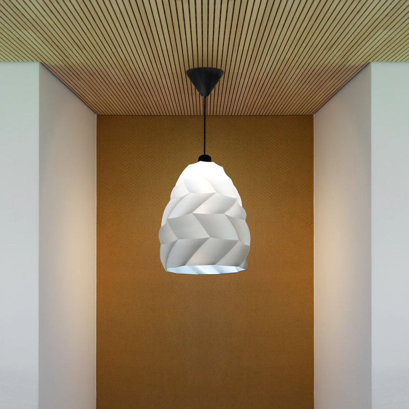 Pendant lamp Tagwerk Kokon white E27