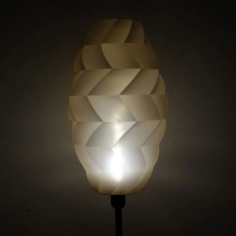 Table lamp Tagwerk Kokon gold E14