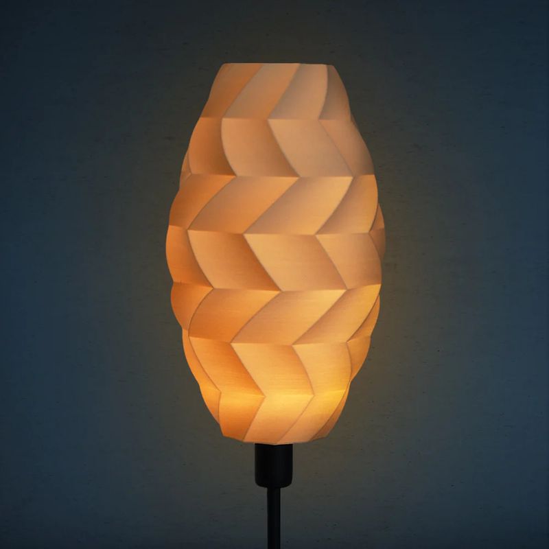 Table lamp Tagwerk Kokon beige E14