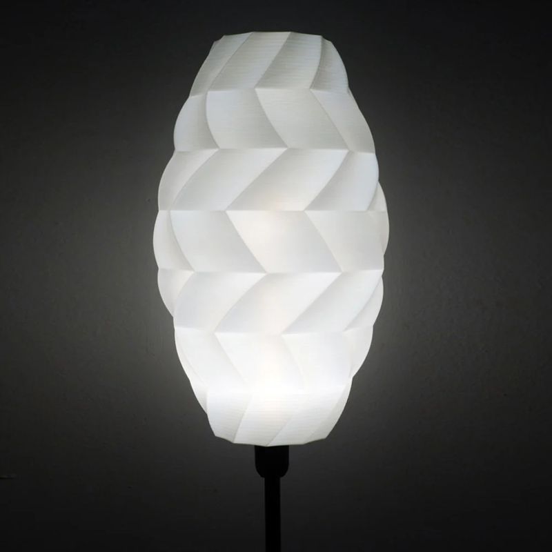 Table lamp Tagwerk Kokon white E14