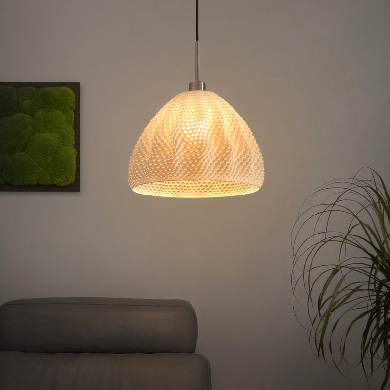 Pendant lamp Tagwerk Koral beige E27