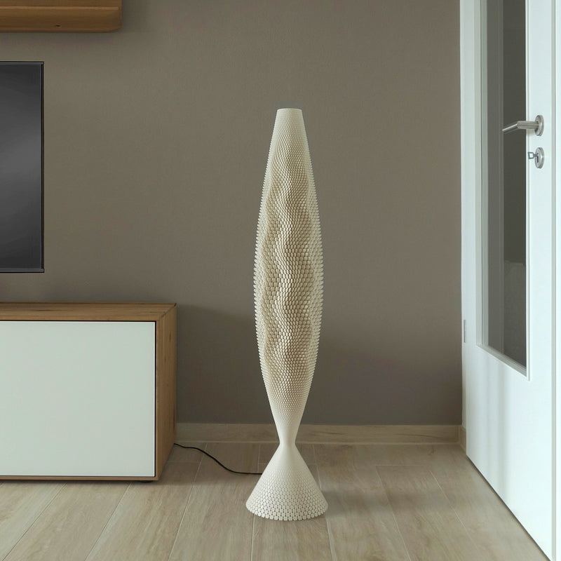 Floor lamp Tagwerk Koral beige E27