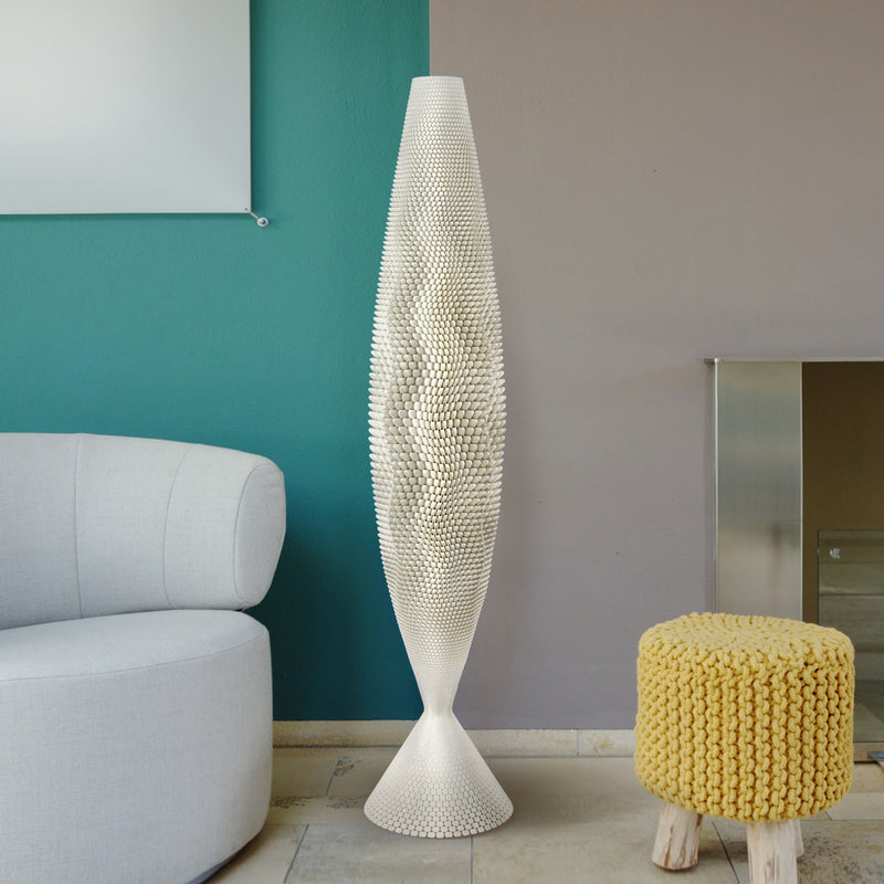 Floor lamp Tagwerk Koral white E27