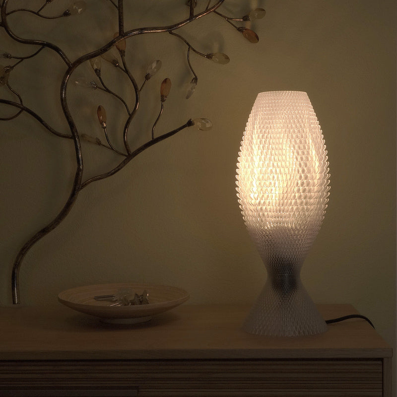 Table lamp Tagwerk Koral transparent E27