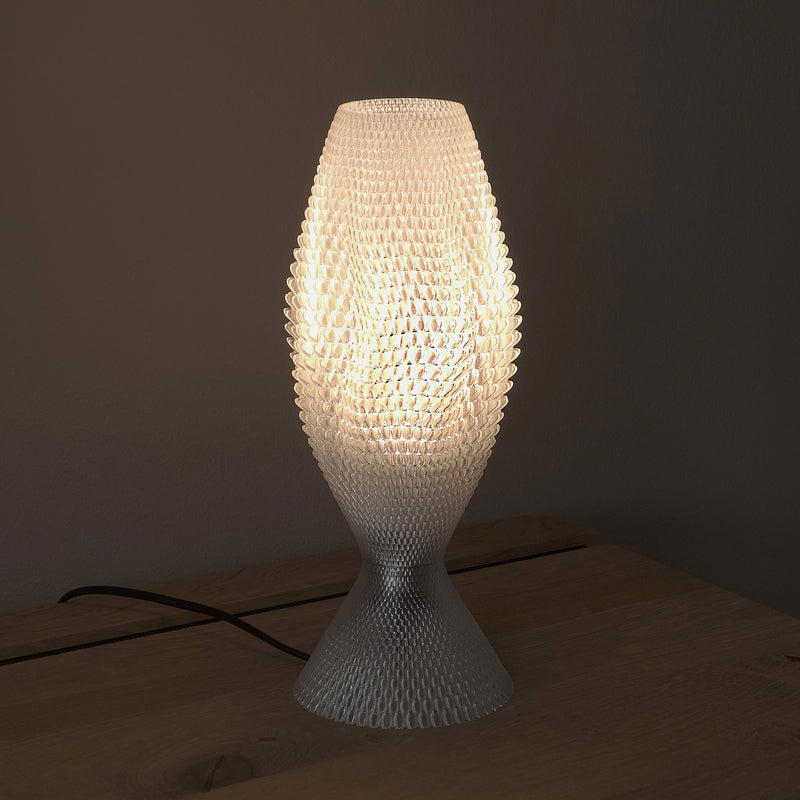 Table lamp Tagwerk Koral transparent E27