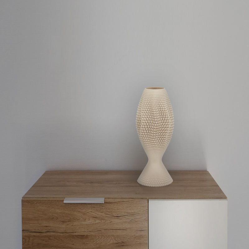 Lampada da tavolo Tagwerk Koral beige E27