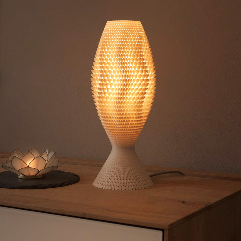 Lampada da tavolo Tagwerk Koral beige E27