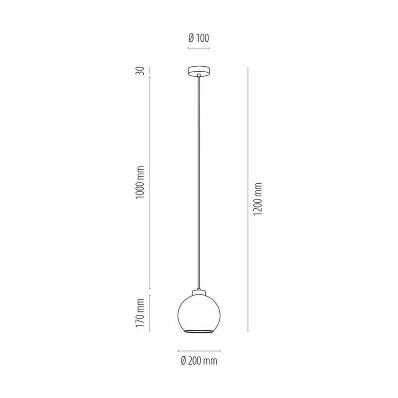 Laguna Lampshade E27 H0 Smoked Glass FI250 H200