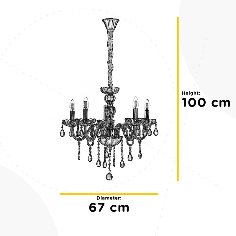 Onli Lighting Linda 5L chandelier E14 D 67cm