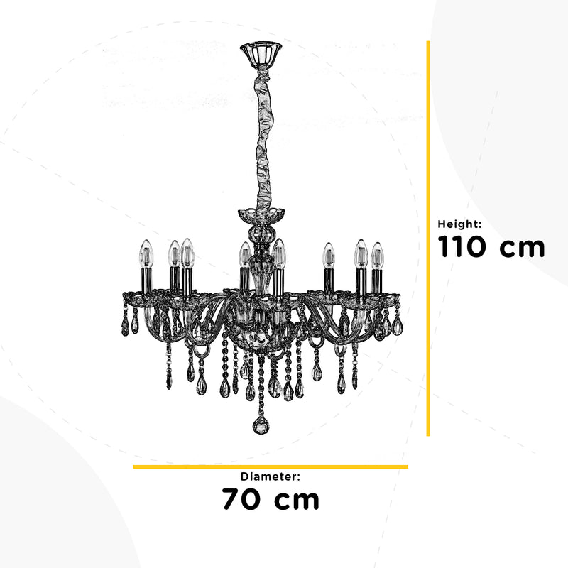 Onli Lighting Linda 8L chandelier E14 D 70cm