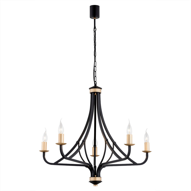 Argon Lorenzo 5L chandelier E14 H 179.5cm