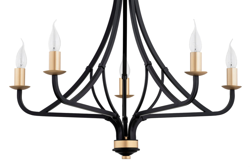 Argon Lorenzo 5L chandelier E14 H 179.5cm