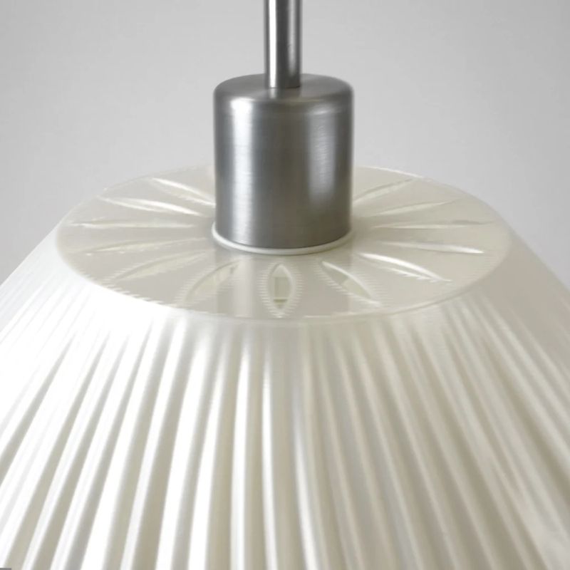 Pendant lamp Tagwerk Lamell white E27