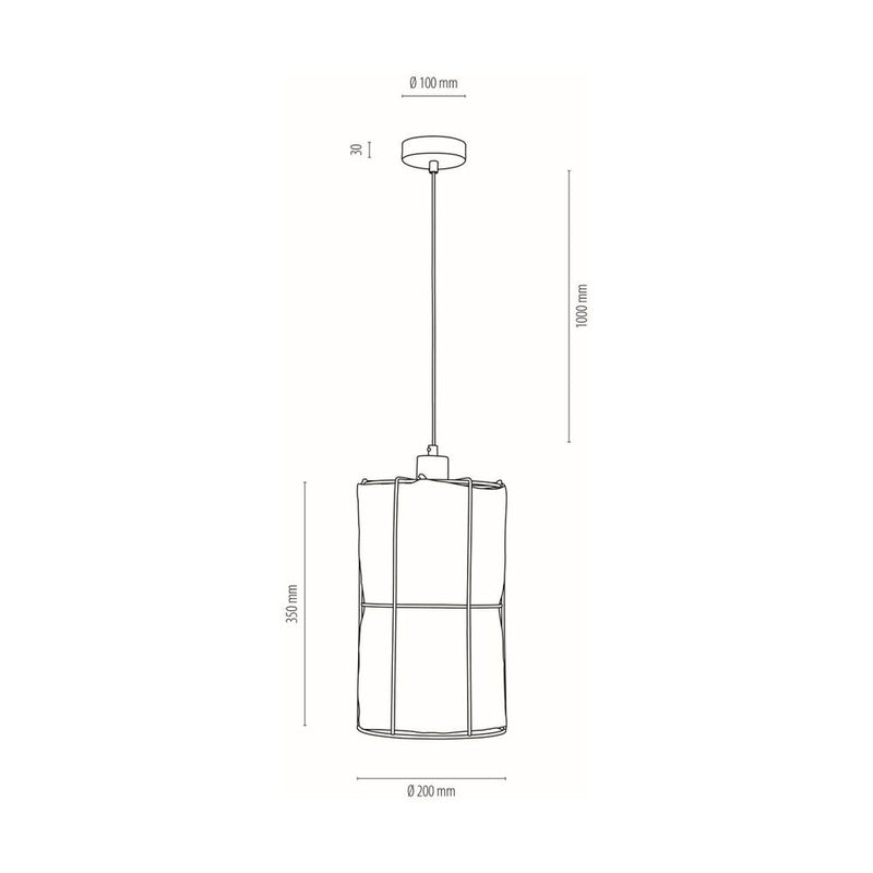 Britop Lighting Marinero lámpara colgante 1L E27, Al. 140cm