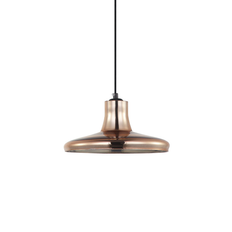 Pendant lamp Ineslam glass GU10 amber/copper/transparent