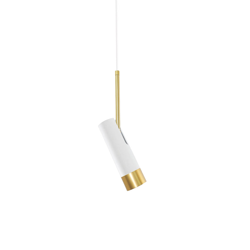 Pendant lamp Ineslam aluminium GU10 gold/white
