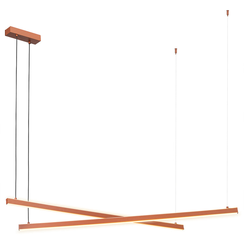 Argon Miami 1L pendant lamp W 120cm