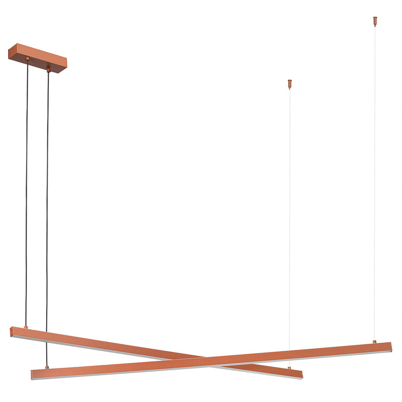 Argon Miami 1L pendant lamp W 120cm