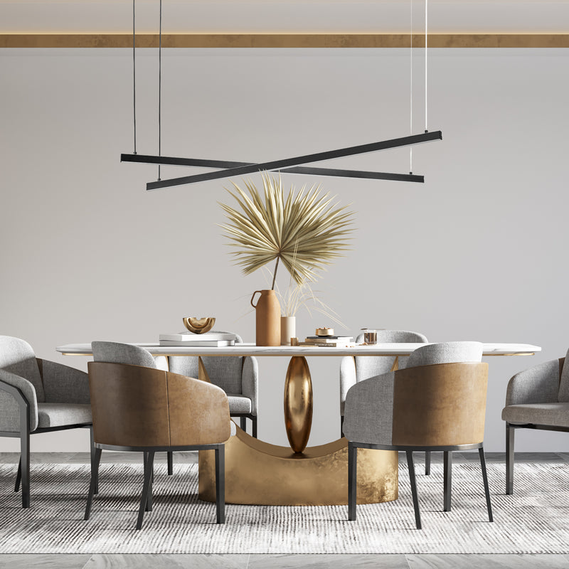 Argon Miami 1L pendant lamp W 120cm