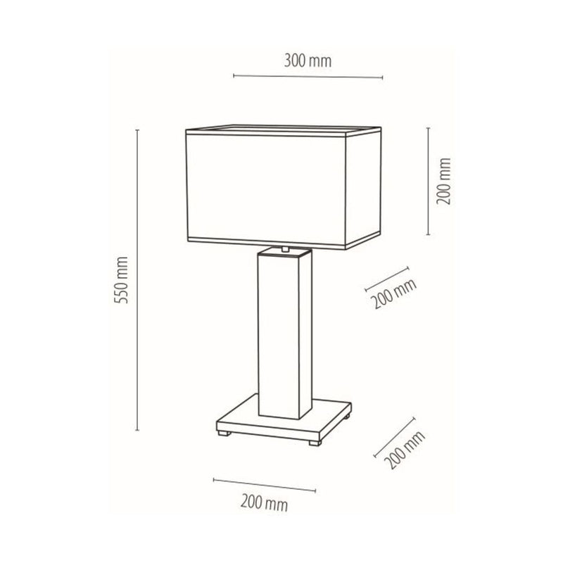 Flame Floor Lamp 1xE27 Max.60W Veneer Oak/Black PVC/Gray With