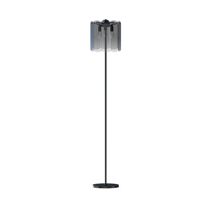 Floor lamp Zumaline NIRA 3 x E14 40W metal black/gold