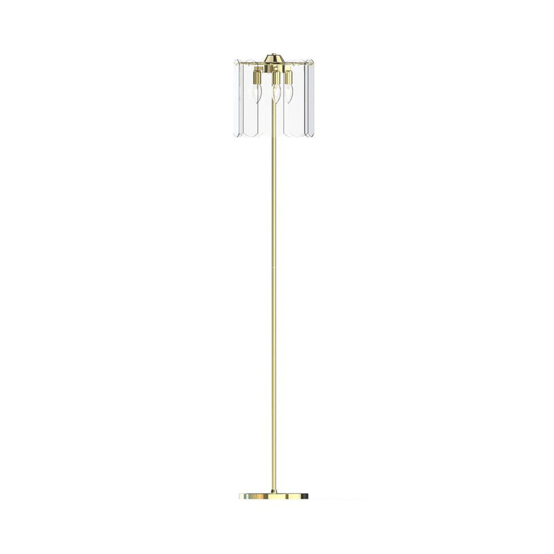 Floor lamp Zumaline NIRA 3 x E14 40W metal gold