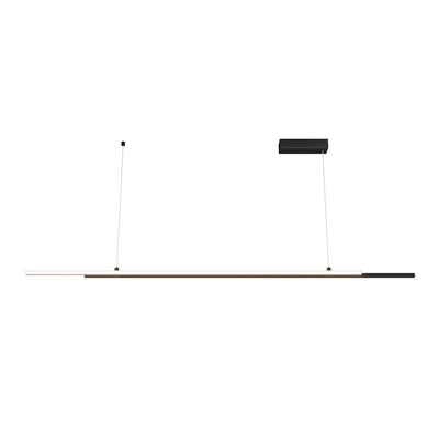 Maytoni Halo 2L track lighting lamp, black LED H 120cm