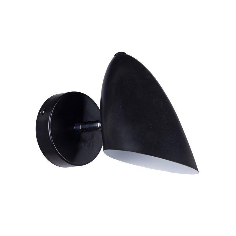 Maytoni Aida 1L wall sconce lamp, black E14 H 19cm