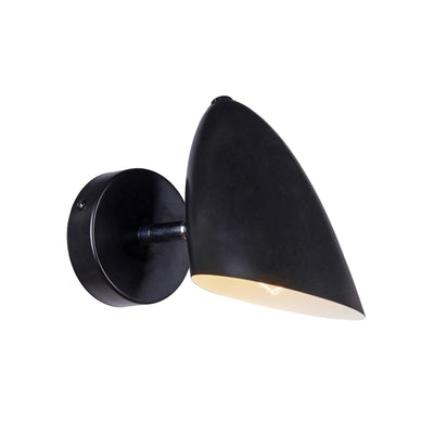 Maytoni Aida 1L wall sconce lamp, black E14 H 19cm