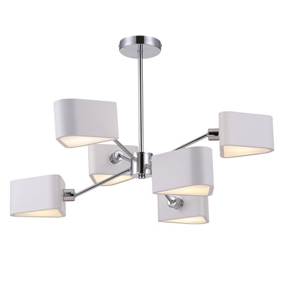 Maytoni Brianne 6L chandelier, chrome E14 D 71cm