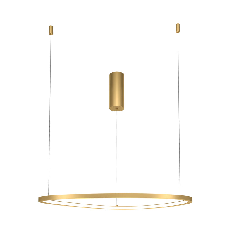 Maytoni Glint 1L pendant lamp, brass LED D 60cm